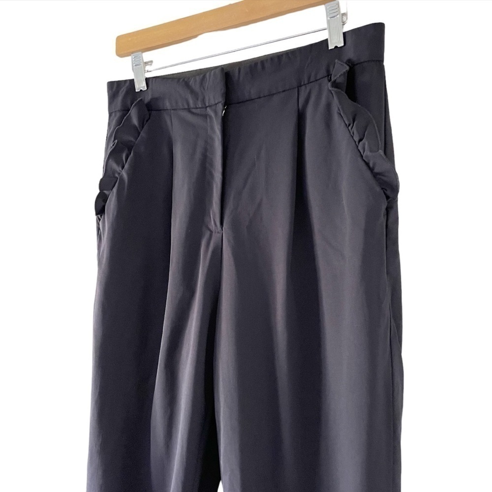 Rebecca Taylor Spring Suiting Ruffle Pants - Picture 8 of 16